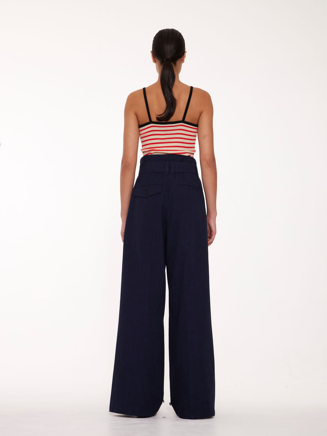 La Fetiche Jade Striped Camisole