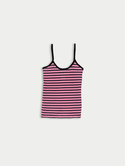 La Fetiche Jade Striped Camisole