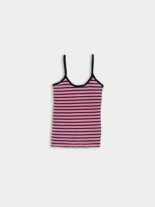 La Fetiche Jade Striped Camisole