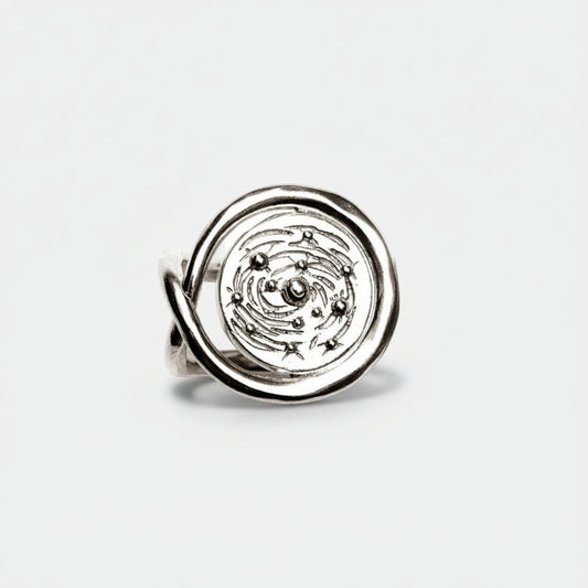 LAH Paris Galaxy Signet Ring - Passivated 925 Silver
