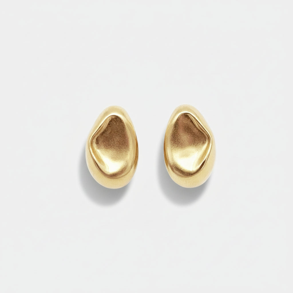 LAH Paris Heart Drops Earrings in 18K Gold Vermeil