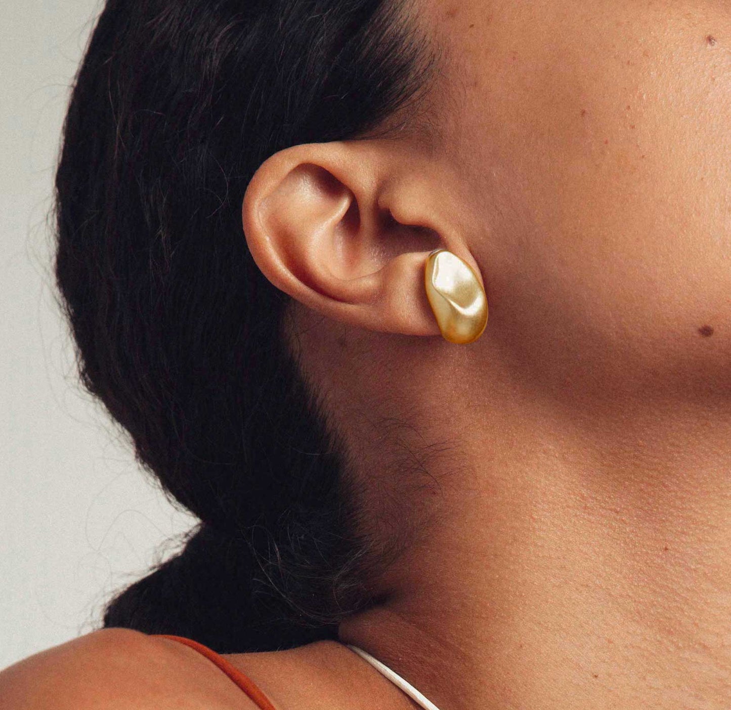 LAH Paris Heart Drops Earrings in 18K Gold Vermeil