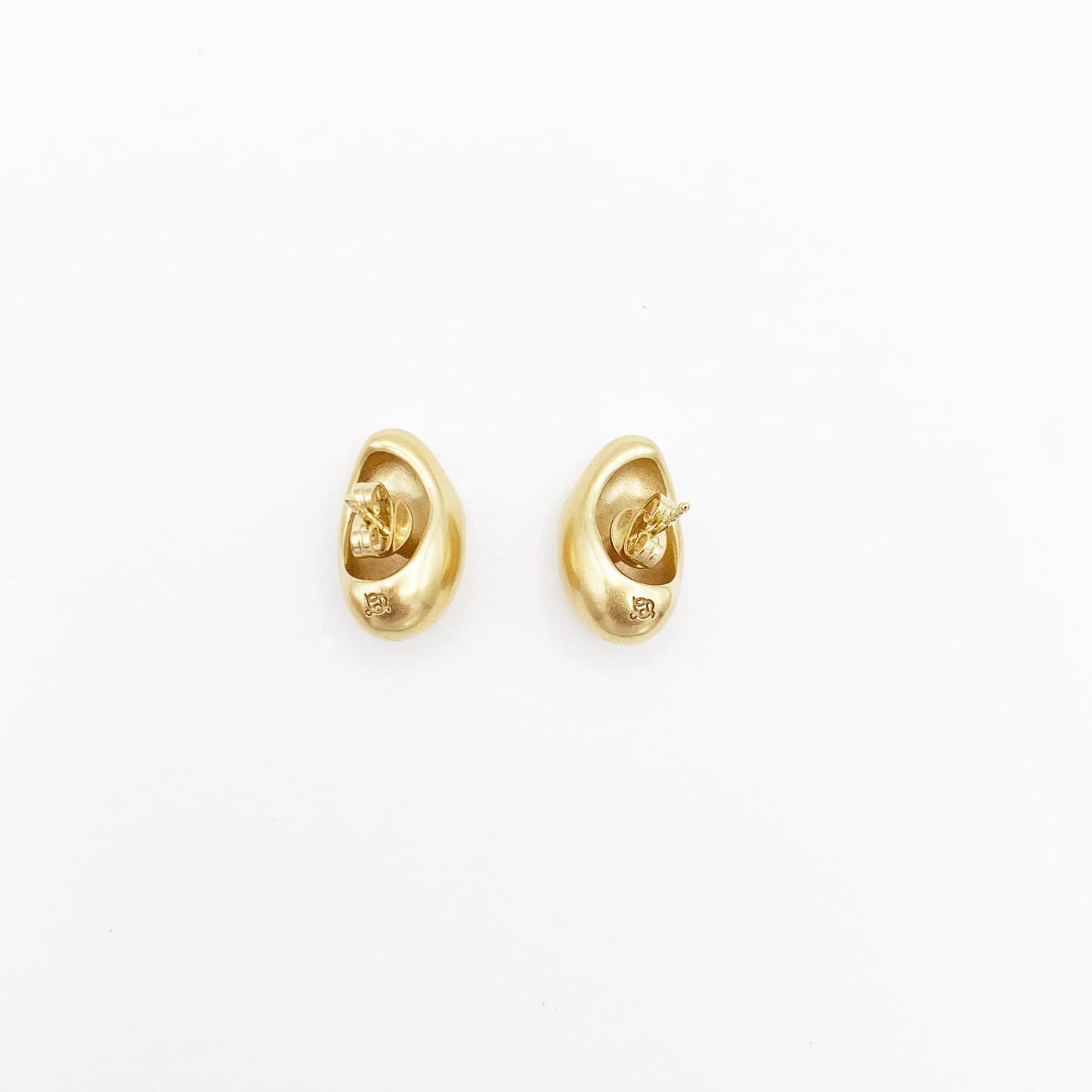 LAH Paris Heart Drops Earrings in 18K Gold Vermeil