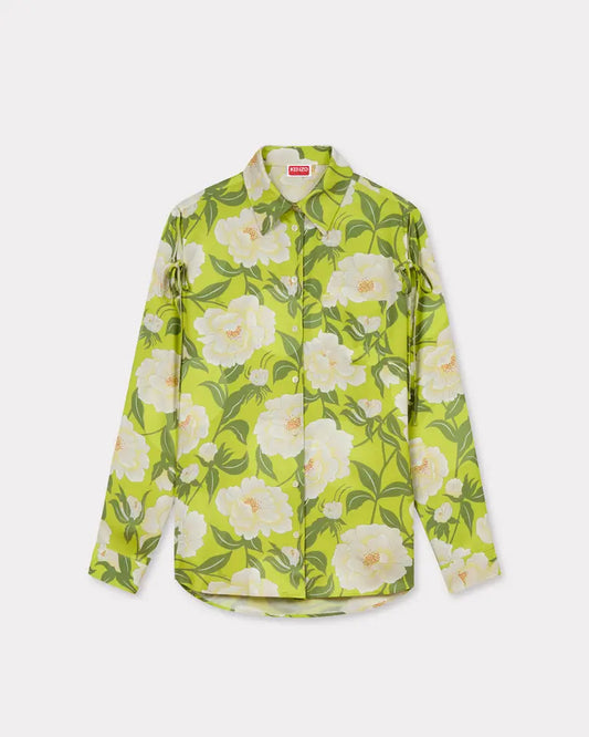 Kenzo Peonies Open Shoulder Shirt