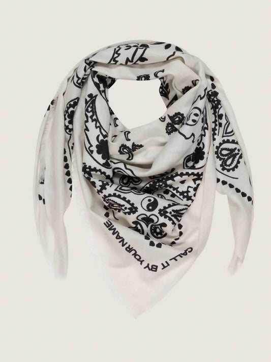 Call It By Your Name Wool&Silk Blend Stole - Paisley Scarf