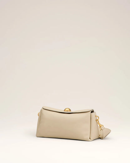 Ami Beige Leather Carousel Bag
