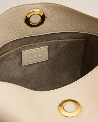 Ami Beige Leather Carousel Bag