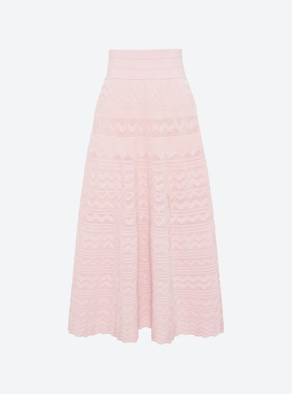 Molli Diva Long Skirt in a Rick-Rack Knit