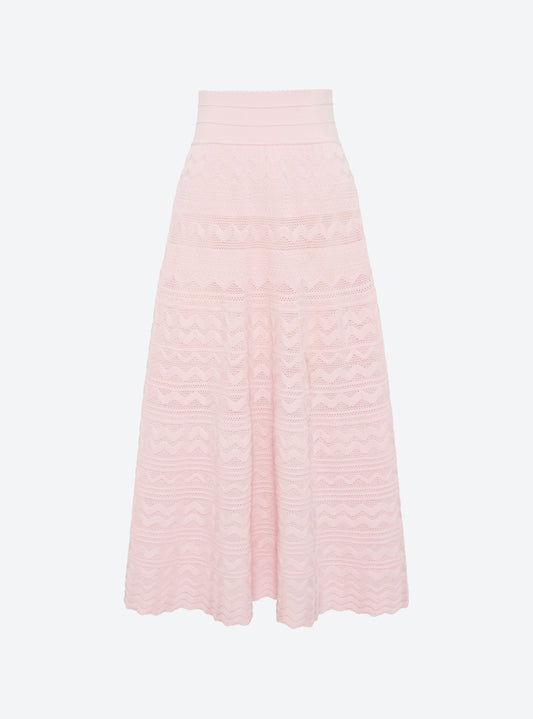 Molli Diva Long Skirt in a Rick-Rack Knit