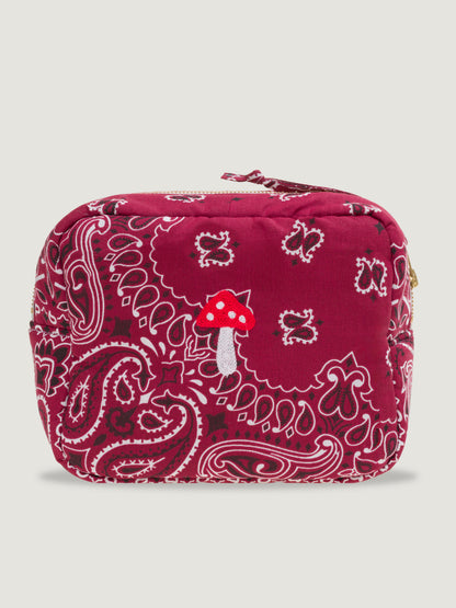 Call It By Your Name Mini Rectangular Toiletry Bag - Mushroom