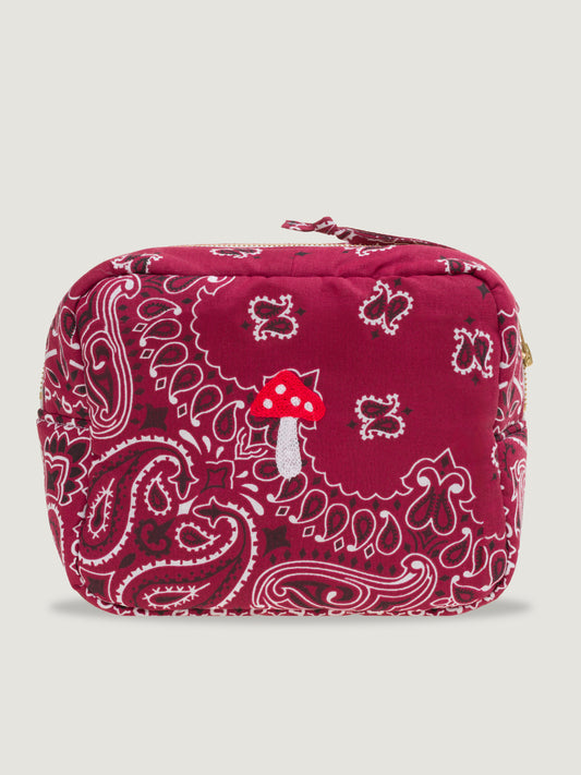 Call It By Your Name Mini Rectangular Toiletry Bag - Mushroom