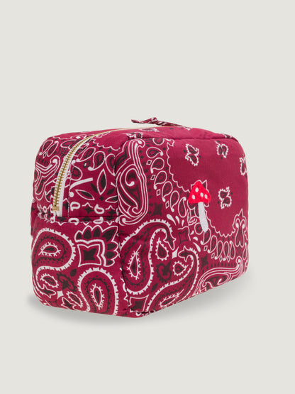 Call It By Your Name Mini Rectangular Toiletry Bag - Mushroom