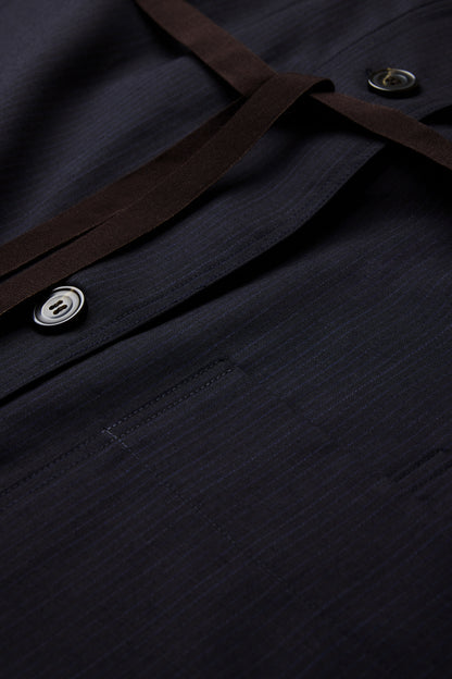 Soeur Helie Collarless Shirt Dress