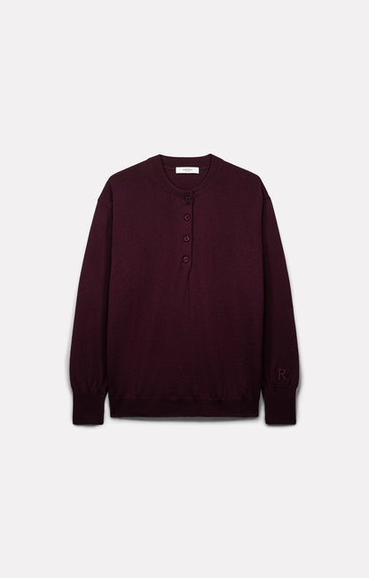 Roseanna Ella Merino Wool Polo Sweater