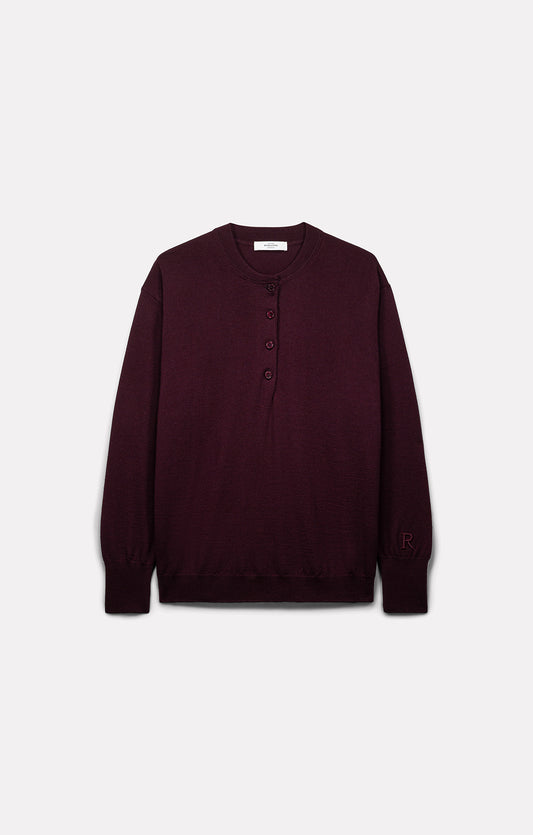 Roseanna Ella Merino Wool Polo Sweater