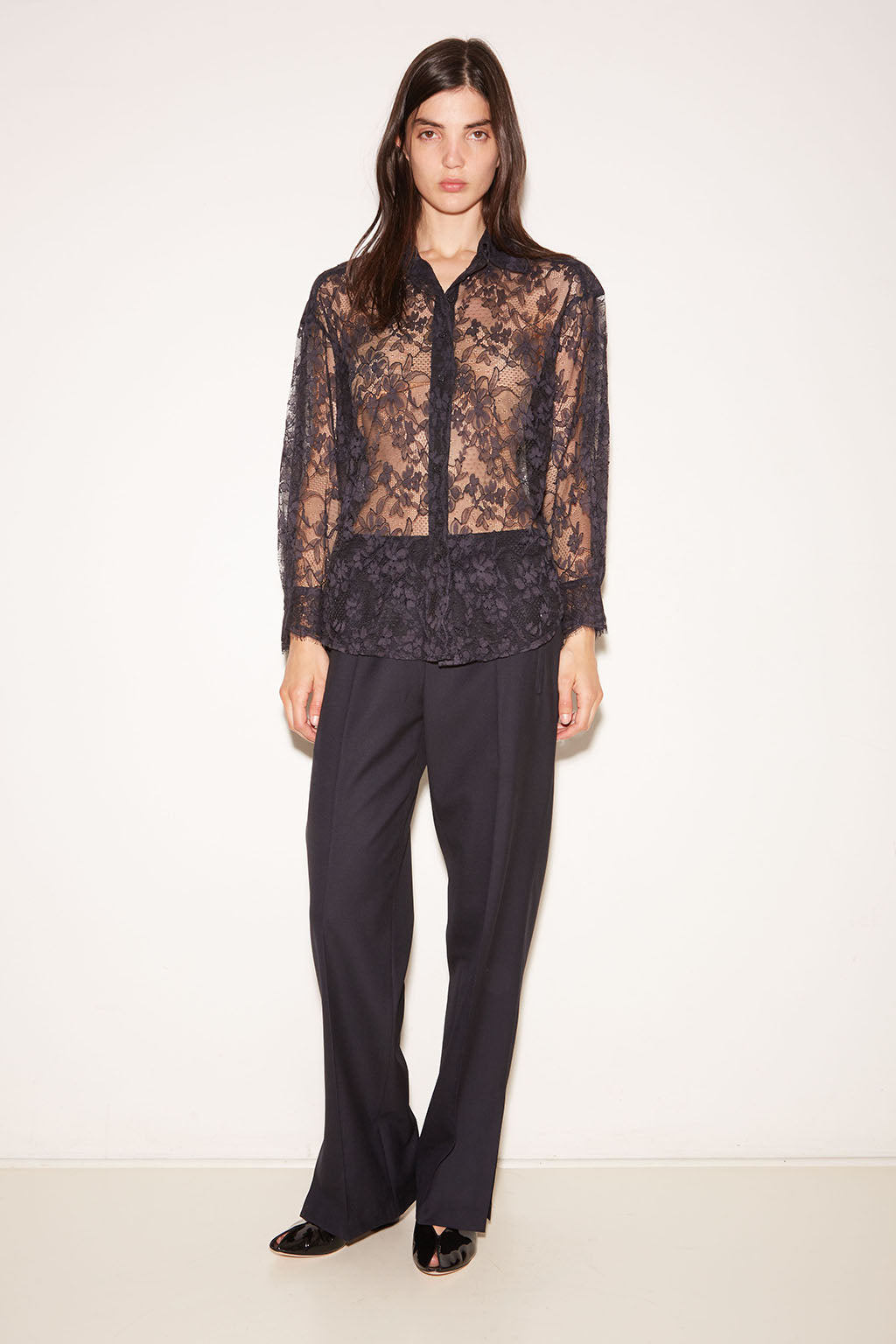 Roseanna Babe Straight Leg Wool Trousers