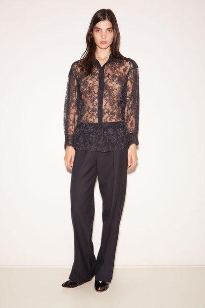 Roseanna Babe Straight Leg Wool Trousers
