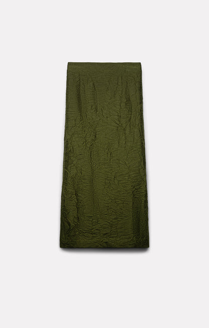 Roseanna Martha Crinkled Satin Midi Skirt